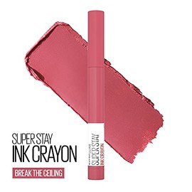 Maybelline New York SuperStay Ink Crayon Long Lasting Matte Lipstick With Built-in Sharpener, 145 Break The Ceiling, 0.04 Oz,1 Count (Pack of 1)
