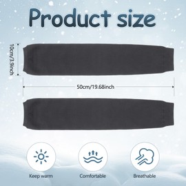 Geyoga Leg Warmers for Women Long Thermal Knee Warmer Footless Knee High Leg Warmers Warm Long Socks Leggings Sleeves for Girls, darkgray