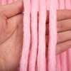 Originea Crochet Dreadlocks Extensions 100% Handmade Synthetic Hair Extensions (Pink,
