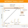 LANMIERT Heavy Duty Closet Rod Bracket, Adjustable Closet Shelf &