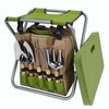 iPreference Garden Folding Gardener Stool with Gardening Tools Insulation Garden