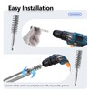 12Pcs Stainless Steel Bore Brush Set with 1/4" Hex Shank