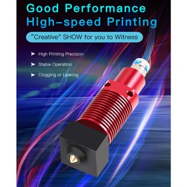 Original CR10S PRO Hotend Kit 24V Printhead with Extra Two Upgraded Plated wear Nozzles 0.4mm Compatible with Creality CR10S PRO V2, CR10 MAX 3D Printer