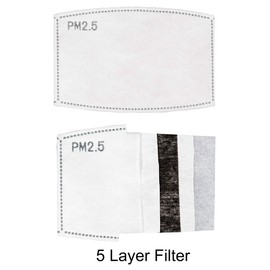 PM 2.5 Activated Carbon Filter Replaceable Insert (50 Pack)