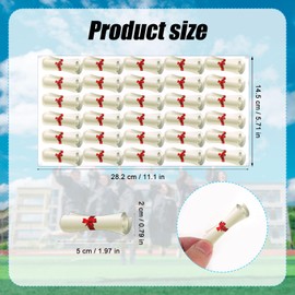 300pcs Graduation Diploma Stickers, Graduation Labels Certification Roll Self-Adhesive Grad Stickers & Red Bows Party Favors for Envelope Seals High School College Graduation Party Decor
