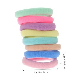 FRCOLOR 100pcs Elastic Ponytail Holders Seamless Hair Ties for Women Girls Durable Hair Bands for Thick Versatile Accessories for Fashion Lovers