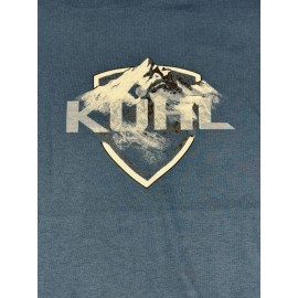 Kuhl Shirt Men Large Cotton Blue Hiking Trek Mountain New