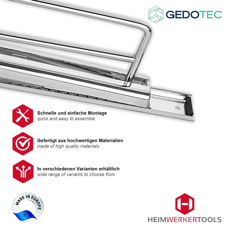 Gedotec Design towel Rail Bathroom and Kitchen Cabinet Pull-Out towel