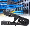 Ratcheting Modular Data Cable Crimper Wire Stripper Cutter 4P 6P