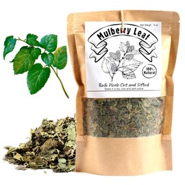 EidolonGreen [China Medicinal Herb] Mulberry Loose Leaves (Mulberry Leaf/Sangye/桑叶/뽕잎/Folium Mori) Dried Loose Leaves 3 Oz (88 g)
