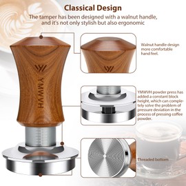 YMWVH Coffee Tamper, Espresso Tamper, V5 Coffee Tamper Made of Stainless Steel, Design Coffee Tamper Set, Tamper 58 mm, for Cafes and Coffee Lovers
