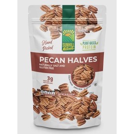 Sunhill Naturals Raw Pecan Halves | Premium Unsalted Pecan Nuts | Healthy Snacking | Fresh Fancy Junior Mammoth Halves