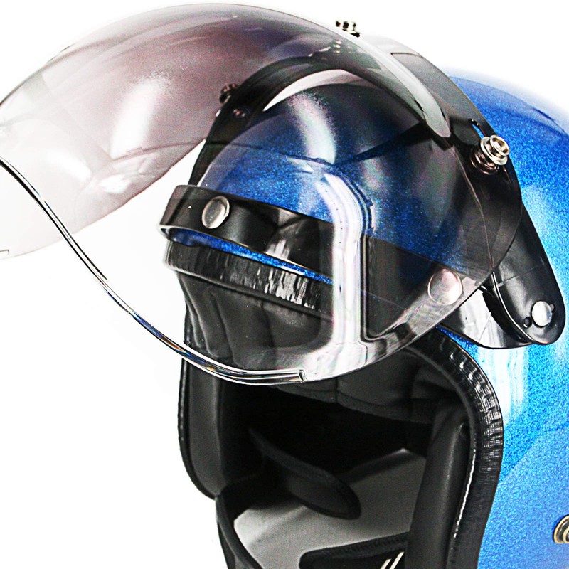 Adapter Flip Up Attachment for Snap Helmet Bubble Shield Visor