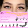 wiwoseo Manga Lash Clusters Kit Lash Spikes Lash Clusters with