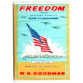 Vintage Freedom Firecracker Label MAGNET for Fridge 1YR Warranty!