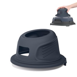 LxueLxic 2-in-1 Silicone Cord Organizer & Protective Case for Ninja Crispi Air Fryer FN101-Stores Cords & Accessories,Shields Appliance for Ninja Crispi Accessories,Kitchen Aid (Dark Gray)