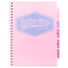 Pukka Pink A4 Project Book Wirebound Pastel Colour