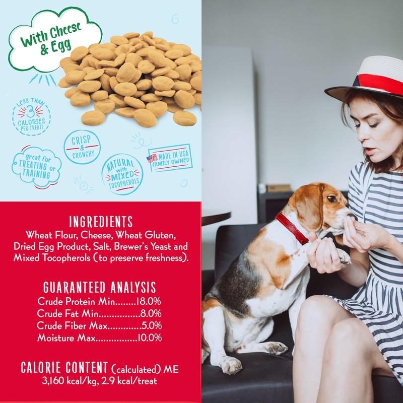 Charlee Bear Dog Treat with Cheese & Egg (4 Pack)