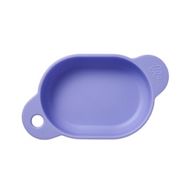 Beemymagic Oval Shaped Platinum Silicone Food Bowl for Toddlers, 17 oz, Made in Korea, Light Purple, BPA Free, Microwave & Dishwasher Safe