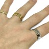 Gifts From The Crypt Aztec Pattern Gold/Silver Band Ring |