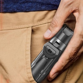 Snblzhef Upgraded Design Mini Tripod Bluetooth Portable Telescopic Multifunctional 360°Degree Rotation Phone Selfie Stick White B