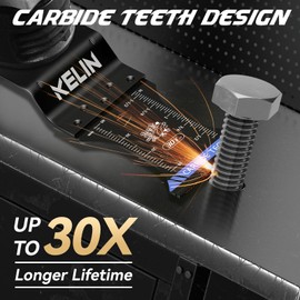 KELIN 3-Piece Multitool Saw Blades Carbide Oscillating Saw Blades Carbide All-purpose for Metal, Nails, Wood, Plaster, Drywall and PVC