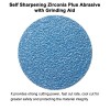 Quick Change 2" Grinding Sanding Disc Zirconia 24-120 Grit Resin