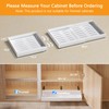 Pull Out Cabinet Organizer 2 Pack, Expandable (12.4"-20.4") 16.5" Deep