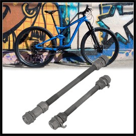 Hihaha 1 Set 9.5mm Wheel Hub Axle Front Rear Axle Solid Shaft for Bicycle Durable Material