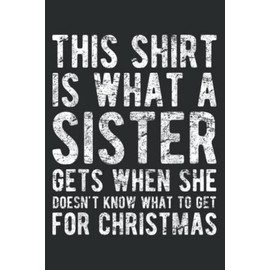 Christmas Gift for Brother From Sister: Lined Journal Notebook Birthday Gift Present - 6x9 inches - 120 Pages