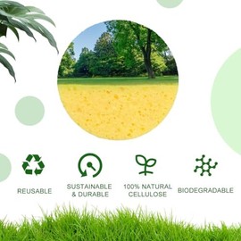 20 Esponjas Faciales Comprimidas, Esponja para Lavar la Cara, Esponjas para Limpieza Facial y Maquillaje, Fibra Natural, Reutilizables y Exfoliantes, 