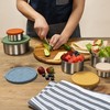 Everusely - Stainless Steel Containers with Lids - Set of