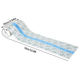 Waterproof Transparent Bandage, 10 cm x 10 m Plaster Roll, Medical Tape, Transparent Plaster Roll, Tattoo Bandage, Waterproof Bandage for Shower Plaster, Anti-Allergic, Sports, Showers
