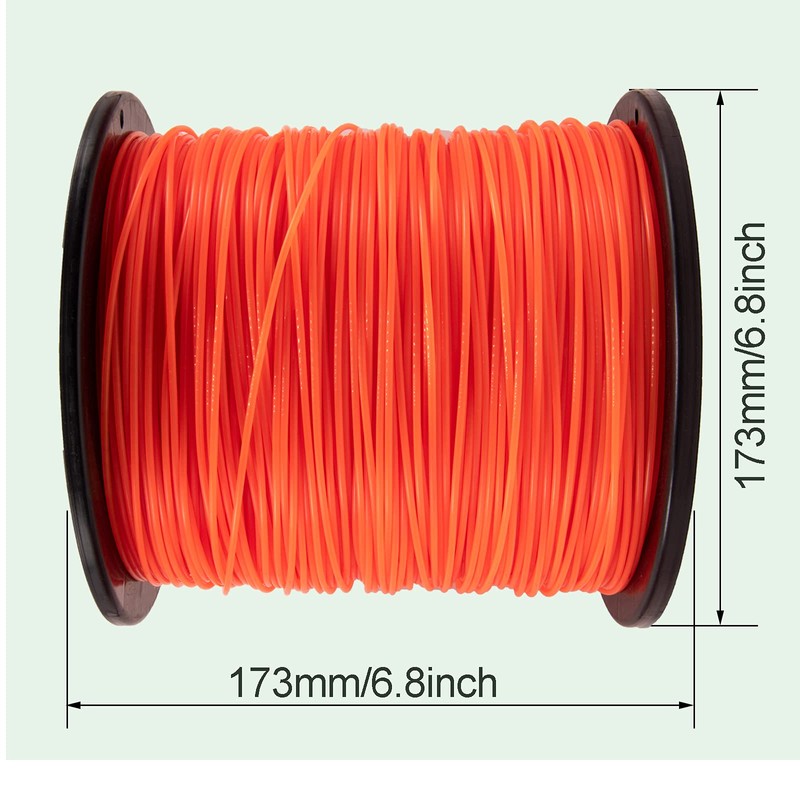 HOTS Round 095 Trimmer Line, 095 Weed Eater String, Commercial