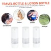 SAFIGLE 6Pcs Refillable Pump Bottles for Cosmetics Lotion Cream Shampoo