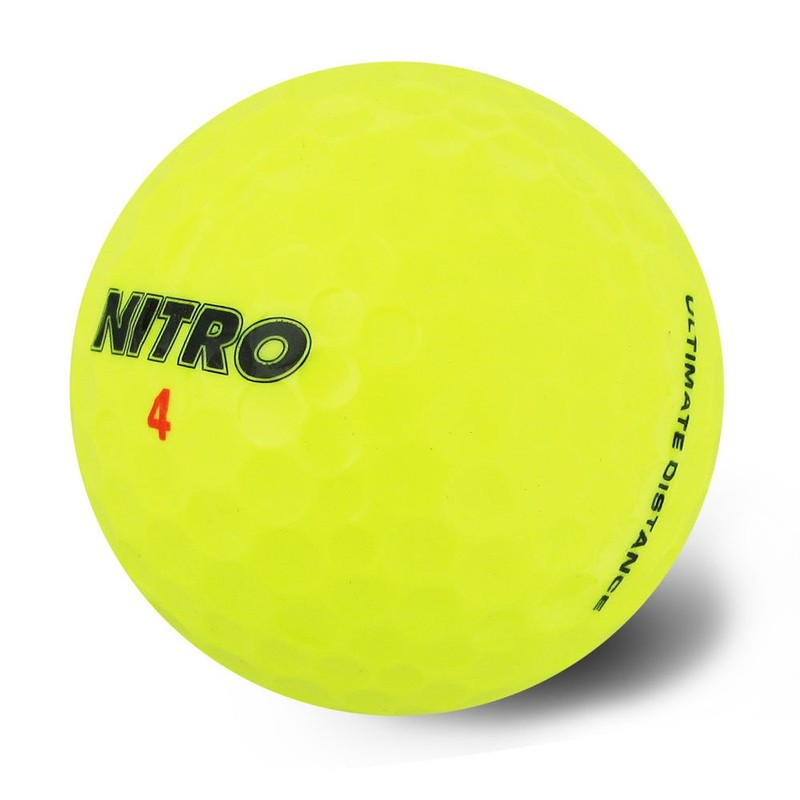 Nitro Ultimate Distance Golf Ball (15-Pack), Yellow