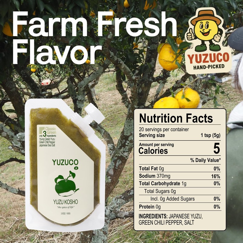 YUZUCO - Yuzu Kosho - 3.5oz (100g) - Loved by