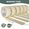 EFOK 10 Pack Masking Tape 2 Inch Wide Bulk, 2025