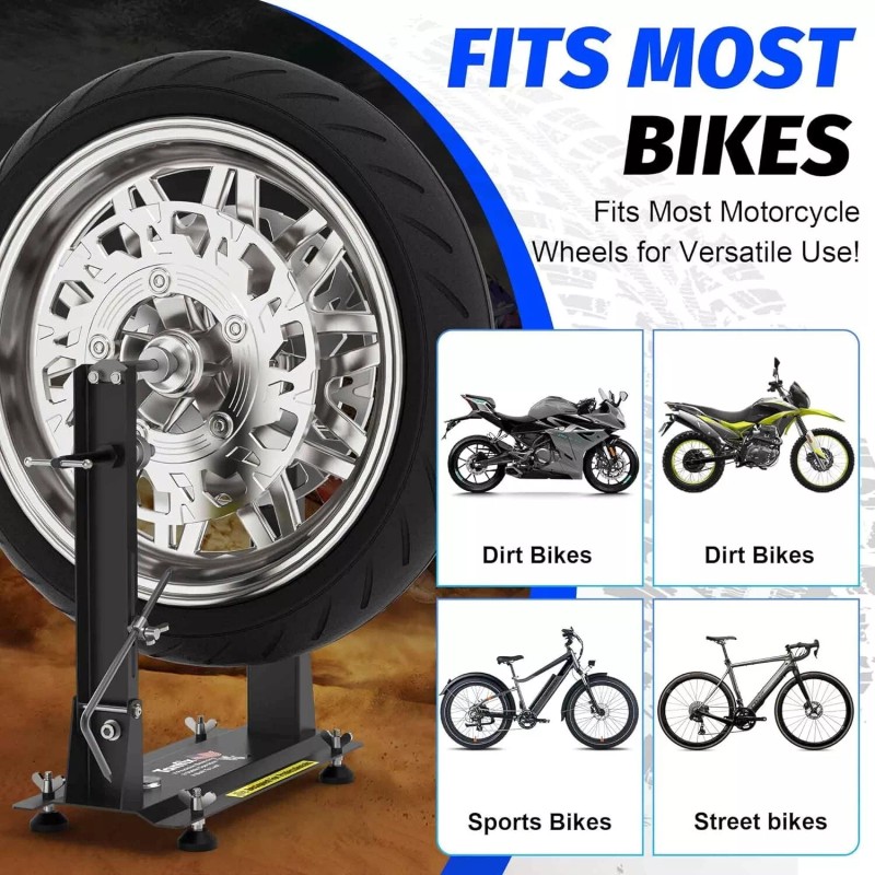 Tanfix Motorcycle Wheel Balance Stand, Single-Axle Wheel Balancing (Heavy-Duty Version)
