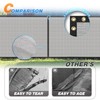 TANG 4' x 15' Privacy Fence Screen Grey Shade Cloth