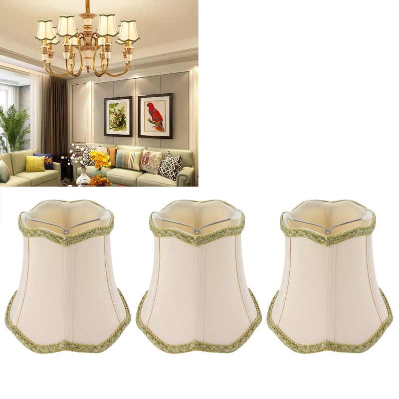 3Pcs Modern Lampshade European Style ClipOn E14 Chandelier Lamp Shade