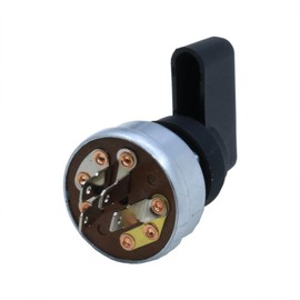 Ching Choo 4 Terminals Ignition Switch Include Handle 176606 217680 207073 Compatible with Miller Welder MIL207073 MIL176606 (4 Terminals)