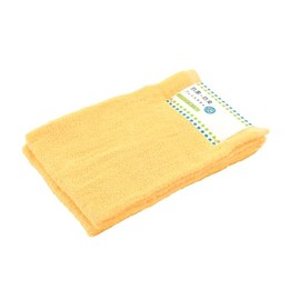 Kosugizen ZG-23024-2 Face Towels, Approx. Width 13.4 inches (34 cm) x Length 31.5 inches (80 cm), 2 Pieces, Antibacterial and Odor Resistant, Towel, Bathroom Washroom, Yellow, Claire Color