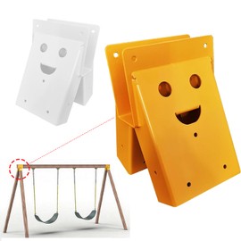 Gabasinover Smile 1 pcs Heavy Duty Sawhorse Bracket, Saw Steel Support,High Strength Welded Construction Target Hanger/Holder, Spare Part, Heavy Duty A-Frame Swing Sets Brackets (Yello)