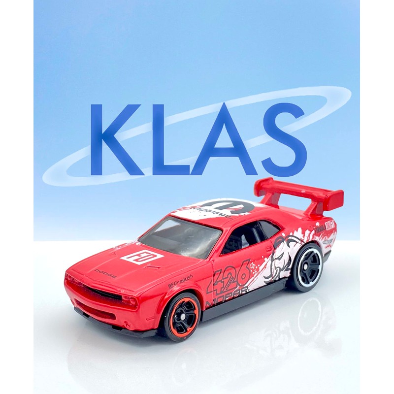 Hot Wheels Dodge Challenger Drift Car (Red & White) 3/5