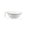Gogogmee Enamel Footbath Foot Soaking Basin Camping Basin Enamel Bowl
