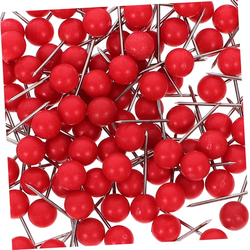 Operitacx Office Decoration Plank Pins, Red, 100 Push Map Map