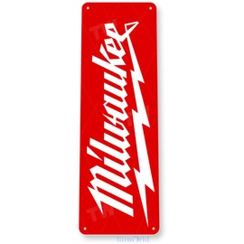 Tinworld Tin Sign: Milwaukee Tool Garage Auto Shop Metal Décor C969