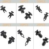 Universal 120 Pcs Car Rivets 6 Types Bumper Clips Push