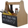 Acense Wooden condiment caddy (Acense Natural Wooden 4 Compartments Condiment Caddy)